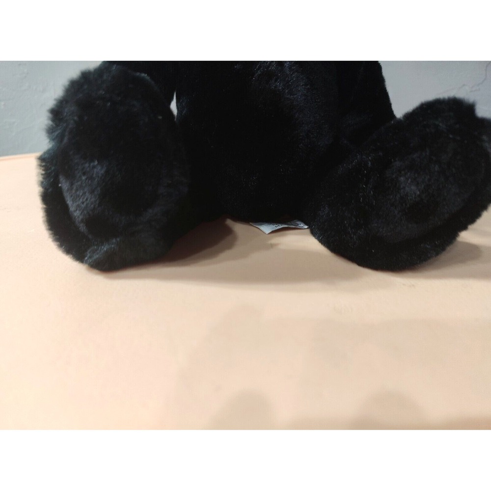 Velvets by Greek Jet Black Brown Nose‎ Plush Teddy Bear 670402 Very Soft - Picture 4 of 9